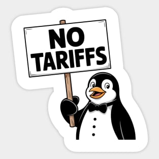 penguins-no-tariffs-taxes Sticker